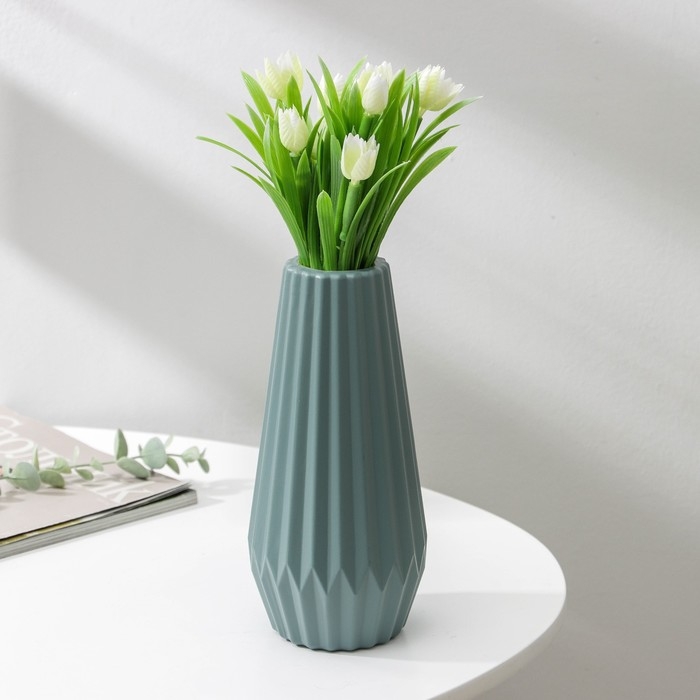 Ваза для цветов, 5,6×9,5×20,5 см, 850 мл, цвет МИКС Ваза для цветов, 5,6×9,5×20,5 см, 850 мл, цвет МИКС