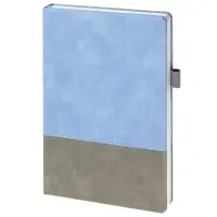 Ежедневник Horizon, недатированный, серый с голубым