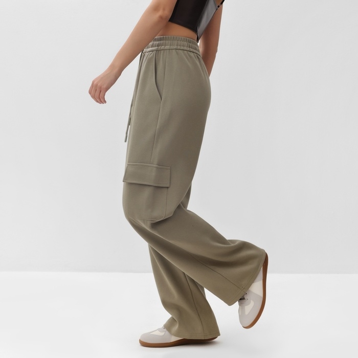 Брюки женские MIST размер S, оливковый Брюки женские MIST размер S, оливковый