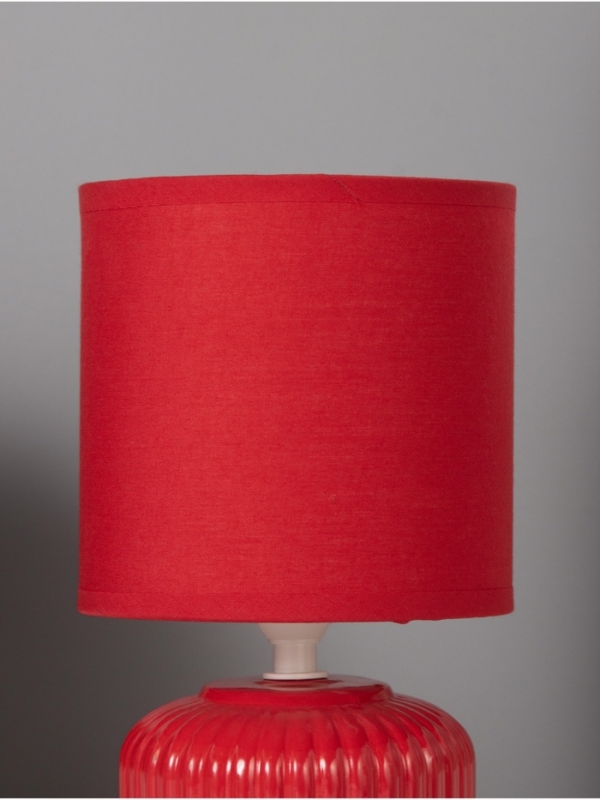 Лампа настольная "Муза" 40Вт Е14 красный 13х13х23см