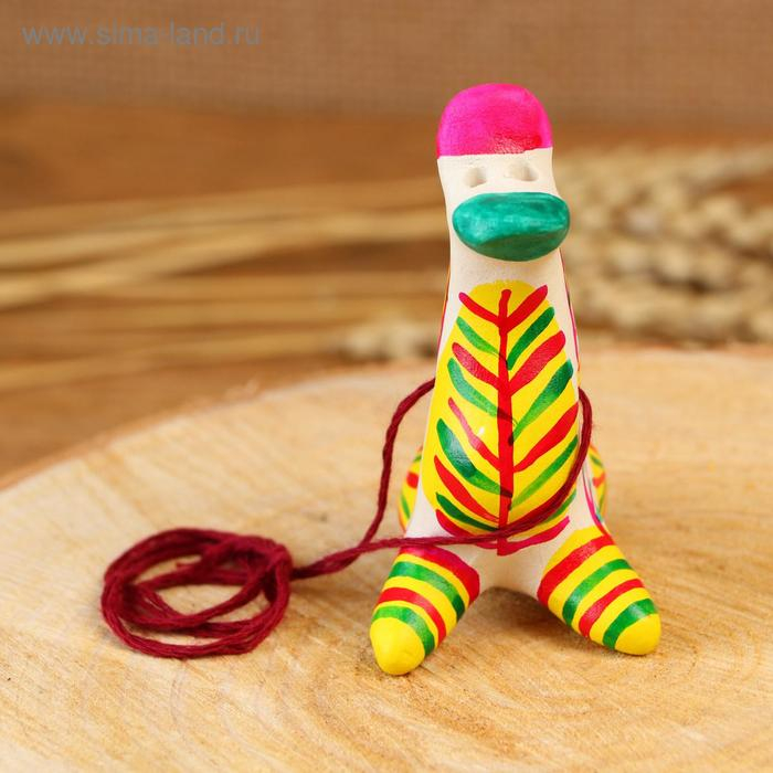 Филимоновская игрушка - свисток &laquo;Утка&raquo;