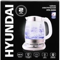 Чайник HYK-G4033 1.7л. 2200Вт белый
