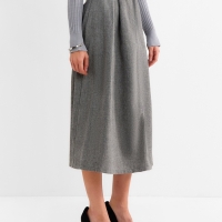 Юбка женская макси  MINAKU: Modern classic цвет темно-серый, р-р 42