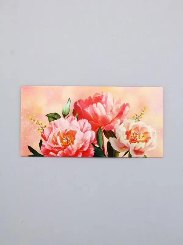 Конверт для денег &laquo;Цветы&raquo;, 16,5 х 8 см