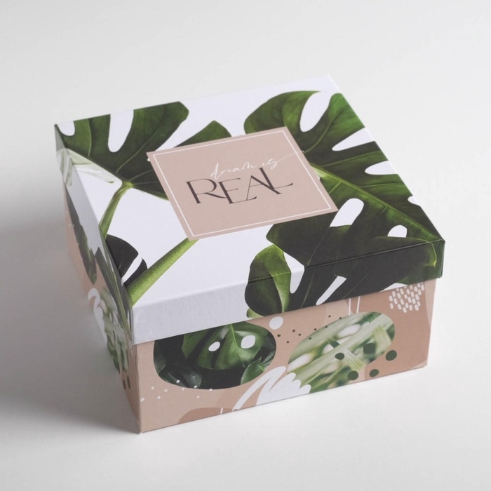 Набор коробок 5 в 1, упаковка подарочная, &laquo;Тропический&raquo;, 14 х 14 х 8‒22 х 22 х 12 см