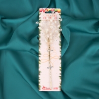 Новогодняя ветка декоративная &laquo;Зимнее волшебство. Хрустальная сказка&raquo;, пластик, 25 см, веточка