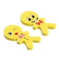 Набор фигурных ластиков "Смайл", 2 штуки, в блистере, МИКС