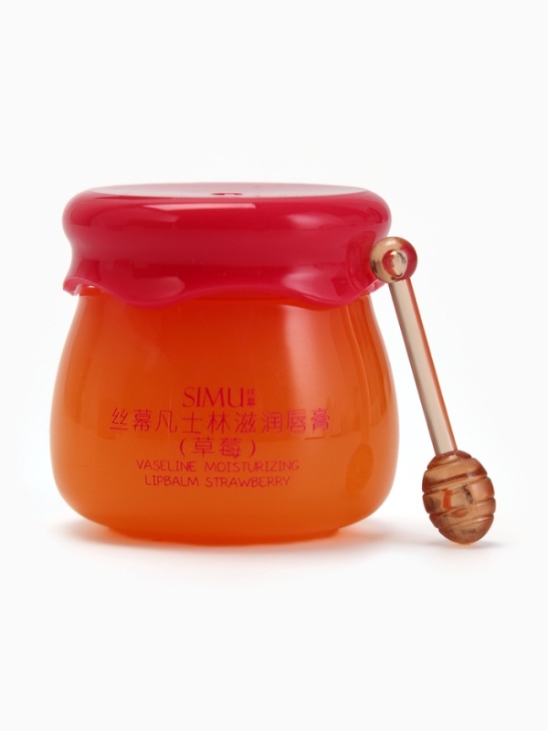 Увлажняющий бальзам для губ с клубникой