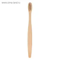 Бамбуковая зубная щётка средней жёсткости, микс цветов