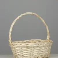 Набор корзин  (ива): 36x28xH13xHH36; 31x23xH12xHH31; 25x18xH10xHH26, 3 шт. Выбеленный