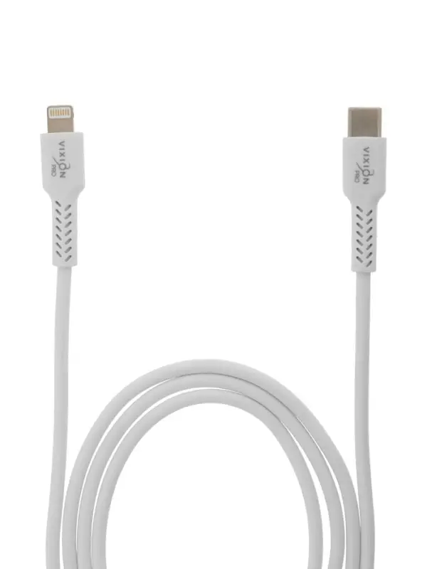 Кабель VIXION PRO VX-27i, Type-C - Lightning, 10 Вт, 1 м, белый