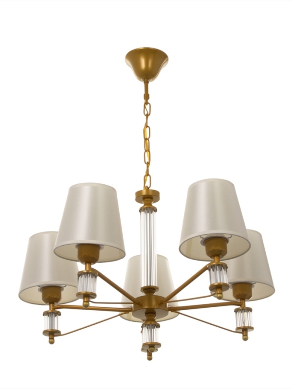 Люстра 1091/5GD 40Вт Е27 золото 60х60х38-78 см BayerLux