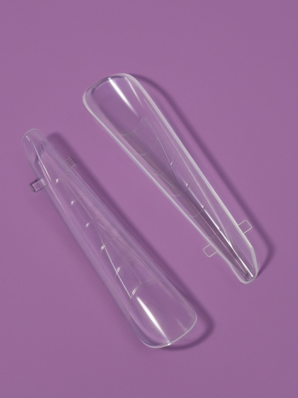 Верхние формы для наращивания в контейнере, 120 шт, 12 размеров, цвет прозрачные