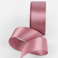 Лента атласная двухсторонняя №165 38мм*25&plusmn;1м пыльная роза TR