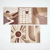 Тетради в клетку, 48 л., набор из 5 шт., блок №1 &laquo;Нюд&raquo;