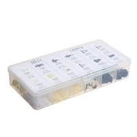 Клипсы и пистоны крепежные, 12 видов, набор 146 шт Клипсы и пистоны крепежные, 12 видов, набор 146 шт