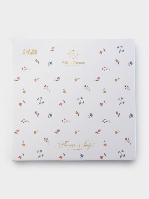 Тарелка WY Flowers song, d=26.5 см, фарфор, белая