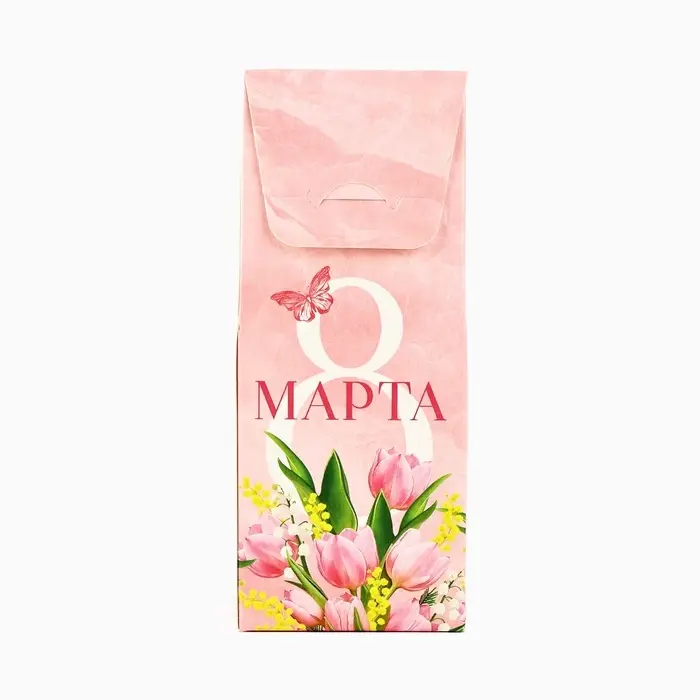 Коробка складная &laquo;8 Марта&raquo;, 14 х 5.5 х 3.5 см