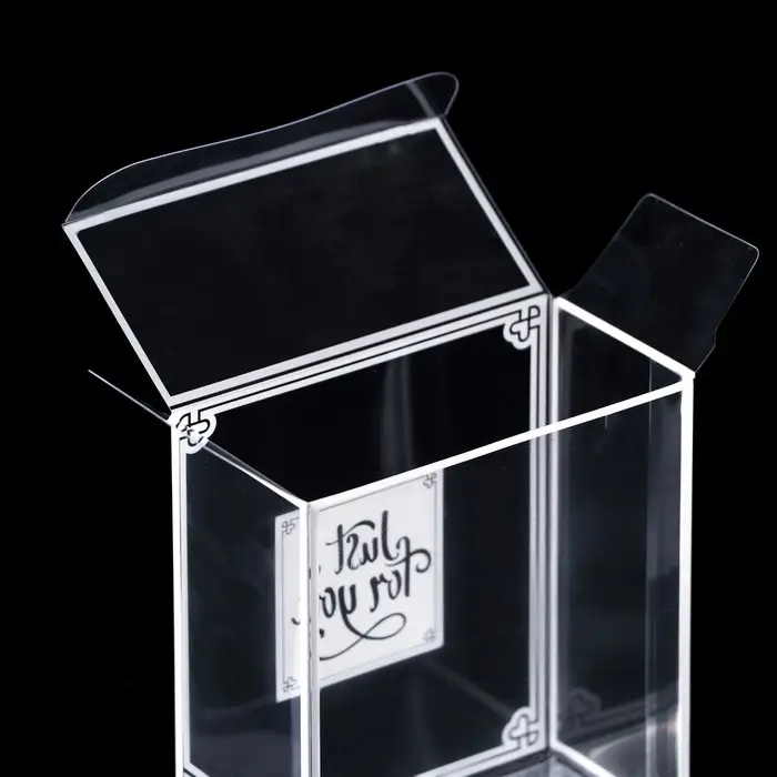 Складная прозрачная коробка из PVC, для упаковки подарков, 8&times;4&times;9 см