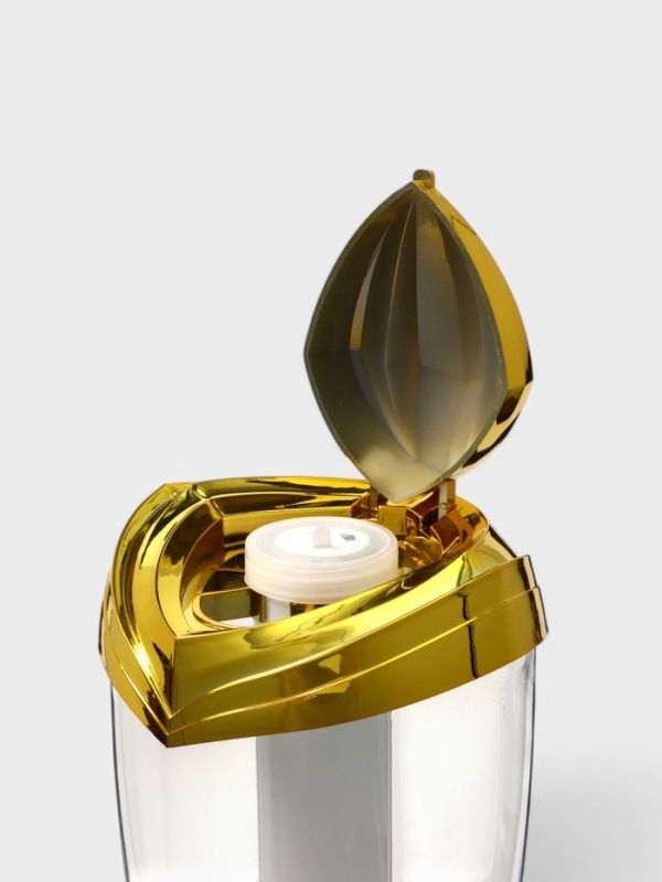 Башня пивная &laquo;Вавилон голд&raquo;, 3 л, ёмкость для льда, подсветка, пластик, золотистый