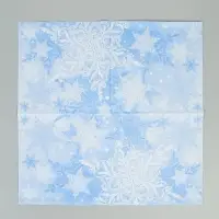 Салфетки бумажные трёхслойные &laquo;Снежный вальс&raquo; 33х33, 20 шт