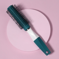 Брашинг, прорезиненная ручка, d = 1,8/4 &times; 22,5 см, цвет зелёный/белый