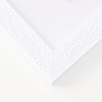 Фоторамка пластик "МИРАМ" 20х30 см, белый, волнистый