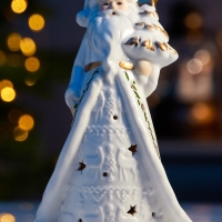 Светодиодная фигура "Дед Мороз в тулупе" 15.7х7.4х5.8, 1 LED, LR44x3(в компл.), Т/БЕЛЫЙ