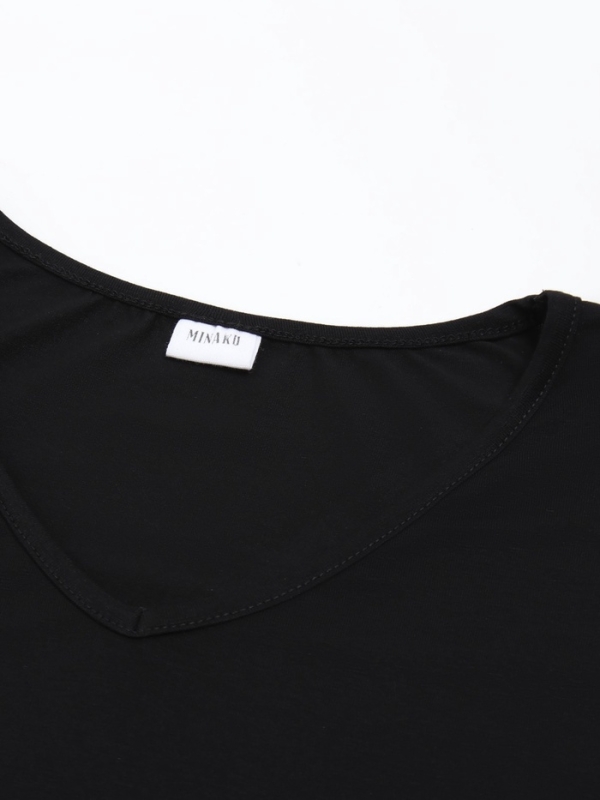 Сорочка женская (миди) MINAKU: Home collection цвет чёрный, размер 44