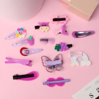 Набор для волос "Маленькие радости" (14 шт) бабочка, сиреневый Набор для волос "Маленькие радости" (14 шт) бабочка, сиреневый