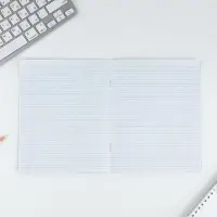 Тетрадь 12 листов в частую косую линейку, А5, на скрепке, блок №1 &laquo;Учись на 5+&raquo; МИКС