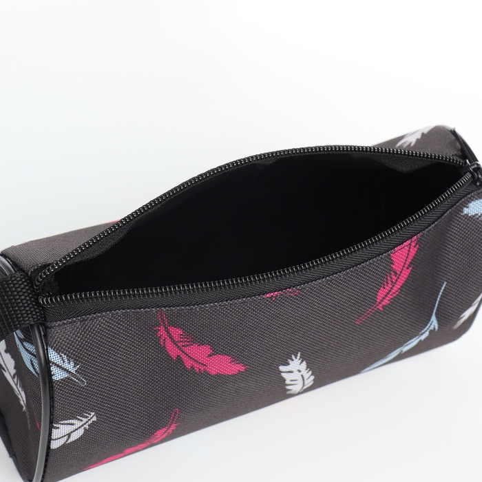 Косметичка на молнии, цвет серый