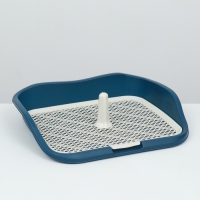 Туалет для собак, 55 х 46 х 12 см, синий Туалет для собак, 55 х 46 х 12 см, синий