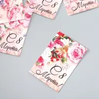 Набор бирок для подарков &laquo;Цветочная композиция&raquo;, 10 шт. (5 видов), картон, 4&times;6 см