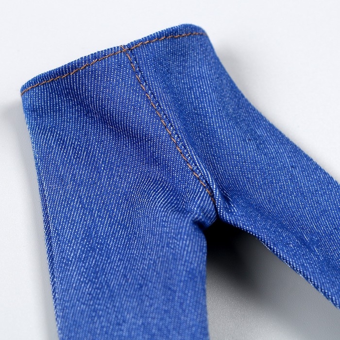 Джинсы для кукол мужчин, длина &mdash; 18 см, цвет синий