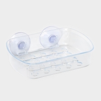 Мыльница на присосках Bath Collection, пластик, 13&times;10&times;3 см, цвет МИКС