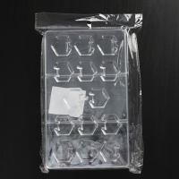 Форма для конфет и шоколада &laquo;Конструктор&raquo;, 20&times;12&times;2,5 см, 14 ячеек 2,8&times;2,8&times;0,8 см, цвет прозрачный