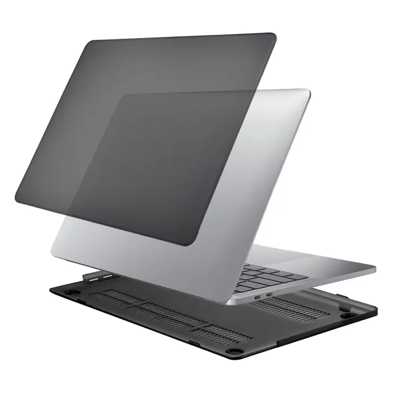 Чехол Mbook Pro13 (2022/2020/2016) кристалл черный (A1708/A1706/A1989/A2159/A2251/A2289/A2338)