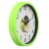 Часы настенные, для кухни &laquo;Яблоко&raquo;, плавный ход, d-25 см