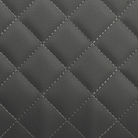 Органайзер кофр в автомобиль Cartage саквояж, экокожа стеганая, 50х30х30 см, серый