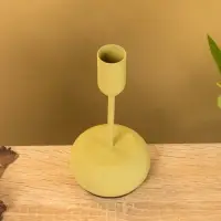 Подсвечник на 1 свечу текстурный "Оливковый" 8х8х15,5 см