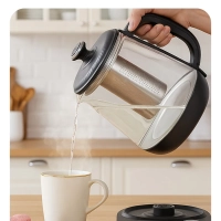 Чайник электрический стеклянный КТ-6756 - 1.6 л