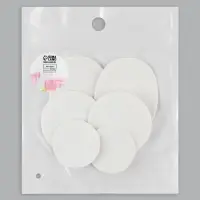 Набор 6шт заплаток клеевых для обуви кожзам белый АУ