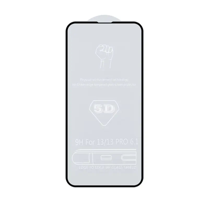 Защитное стекло iPh 13/13 Pro/14/16e 5D 0.33 mm без упаковки (без возврата и обмена)