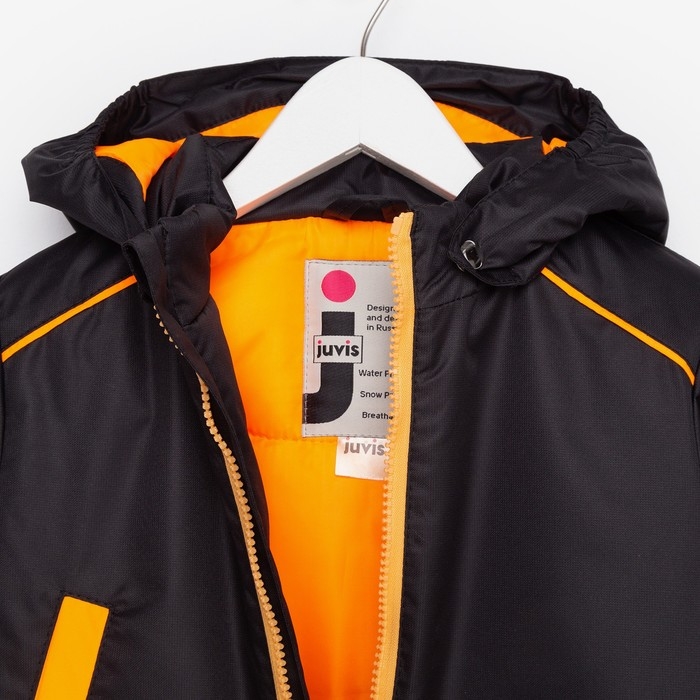 Комбинезон детский, цвет чёрный/оранжевый, рост 92 см