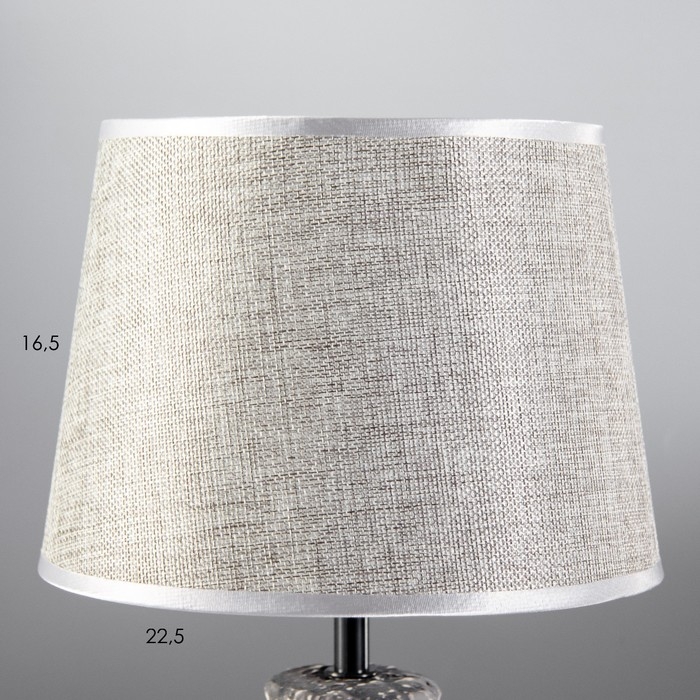 Настольная лампа Настольная лампа "Стелла" Е14 40Вт серый 22,5х22,5х45см RISALUX