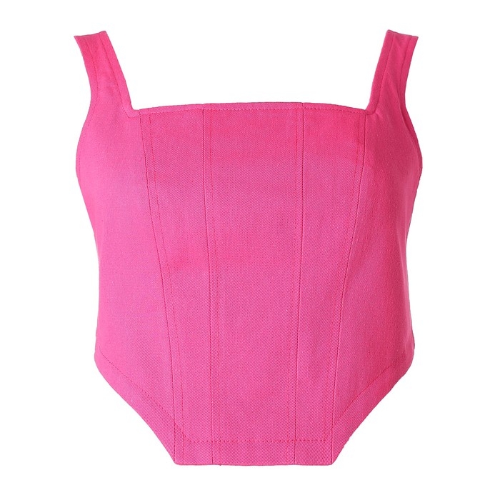 Топ женский джинсовый MIST: Denim р.44, розовый Топ женский джинсовый MIST: Denim р.44, розовый