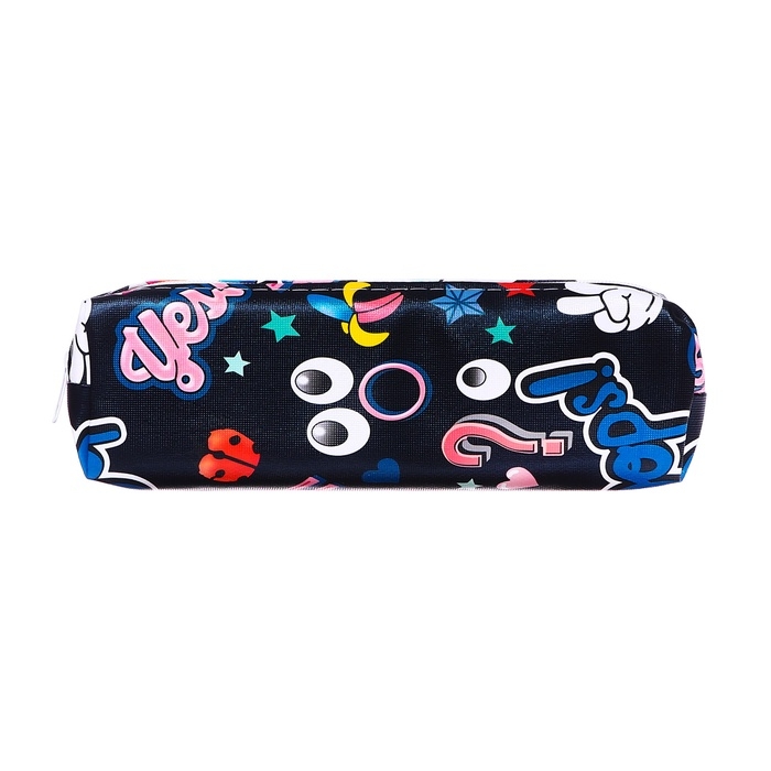 Пенал школьный на молнии Стикеры МИКС Пенал школьный на молнии Стикеры МИКС