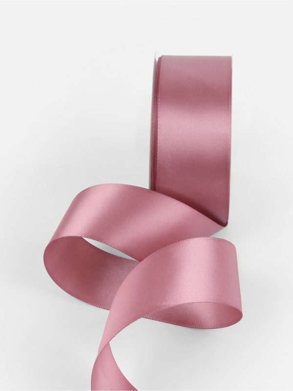 Лента атласная двухсторонняя №165 38мм*25±1м пыльная роза TR Лента атласная двухсторонняя №165 38мм*25±1м пыльная роза TR