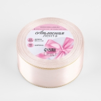 Лента атласная &laquo;Золотые нити&raquo;, 40 мм &times; 23 &plusmn; 1 м, цвет бело-лиловый №44